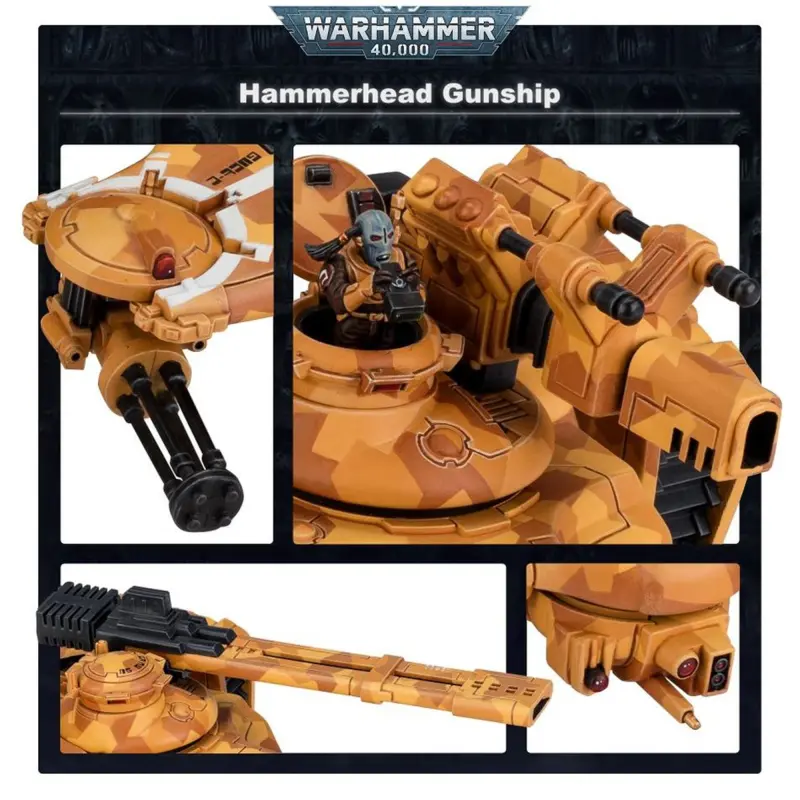 Hammerhead gunship, t'au empire, warhammer 40k, games workshop, model 56-11